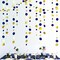 4 Set of Royal blue gold - 46 Ft Navy Blue and Gold Circle Dots Garland Royal Blue Hanging Paper Polka Dot Streamer for Birthday Wedding Bridal Baby Shower Graduations Nautical Ahoy Achor Pirate Theme Party Decorations Supplies